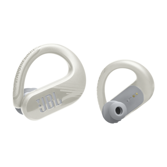 JBL Endurance Peak 3 - White - Dust and water proof True Wireless active earbuds - Front